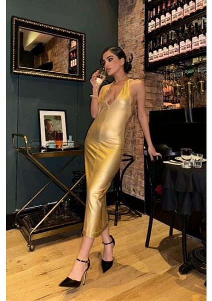 Mottisfashion Felicia Sırt Dekolteli Elbise 2583-08 modelleri