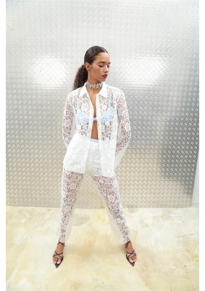 Mottisfashion Beluga Dantel Pantolon Takım 9589-08