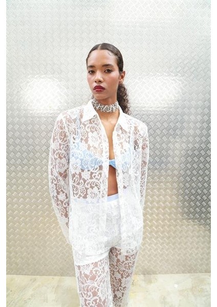 Mottisfashion Beluga Dantel Pantolon Takım 9589-08 modelleri