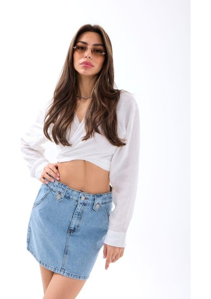 Mottisfashion 7360 Etek-Mavi