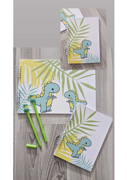 Dinazor Temalı Resim Defteri 30 Yaprak - A5 Çizgili Defter ve 2 Jel Kalem fırsatları