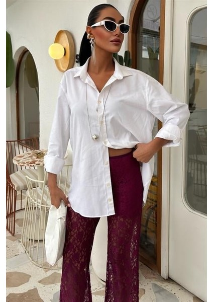 Mottisfashion Içi Astarlı Dantel Pantolon 0081 fiyatları