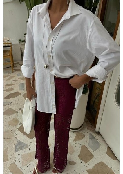 Mottisfashion Içi Astarlı Dantel Pantolon 0081 indirimleri