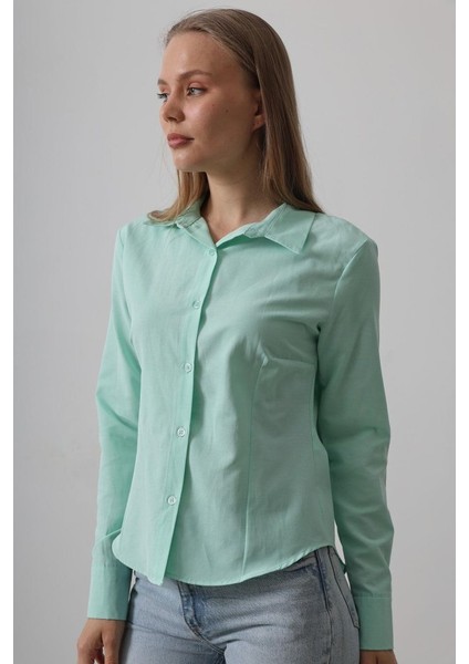 Mottisfashion Basic Gömlek - Mint fiyatları