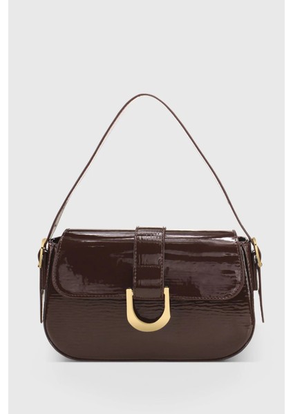 Kahverengi Kadın Ayarlanabilir Askılı Mıknatıs ve Fermuar Kapamalı El-Omuz Çantası 263 modelleri