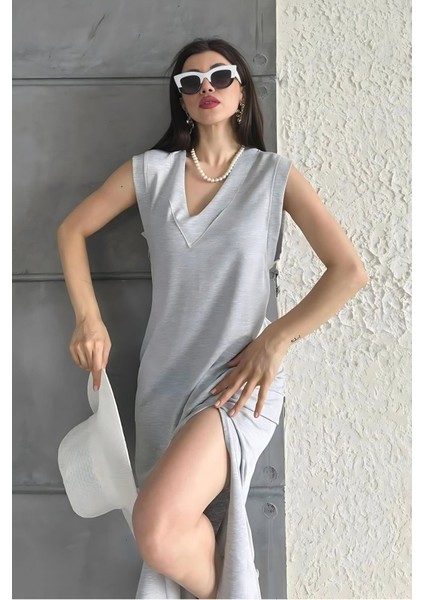 Mottisfashion V Yaka Cepli Elbise fırsatları