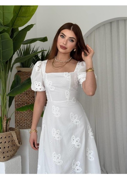 Mottisfashion Graf Balon Kol Elbise