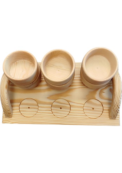 6'lı Çam Ağacı Çerezlik ve Sunum Tepsisi fiyatları