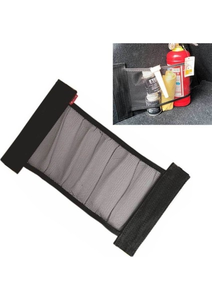 Oto Araç Bagaj Içi Fileli Cırtlı 2 Adet Fileli Tutucu