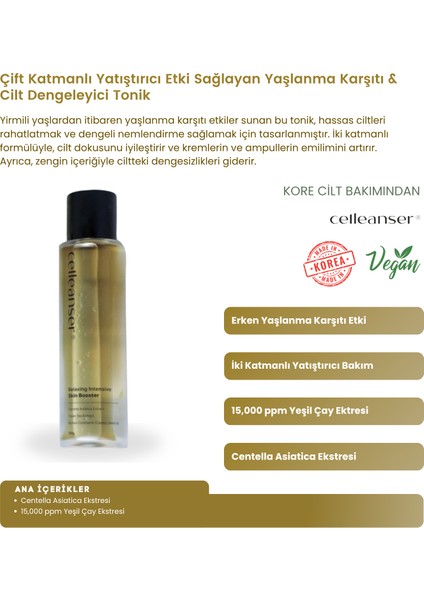 Çift Katmanlı Yatıştırıcı Etki Sağlayan Cilt Dengeleyi Tonik Relaxing Intensive Skin Booster fiyatları