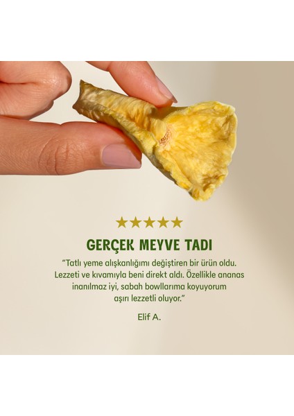 Kurutulmuş Ananas - Soft Dried - Atıştırmalık Kuru Meyve 3 x 50 gr indirimleri