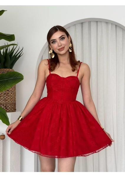 Mottisfashion Toba Ip Askılı Elbise