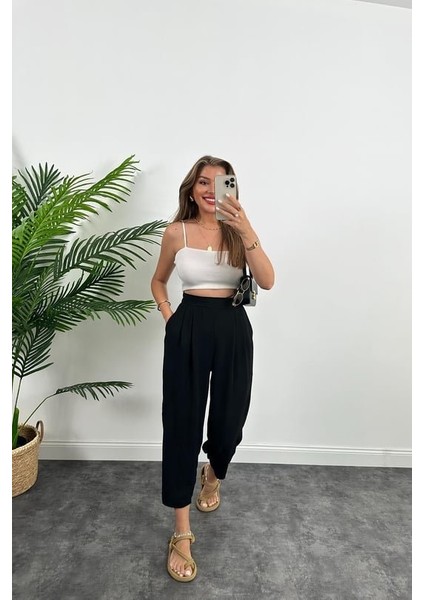 Mottisfashion Kadın Yüksek Bel Hürrem Pantolon