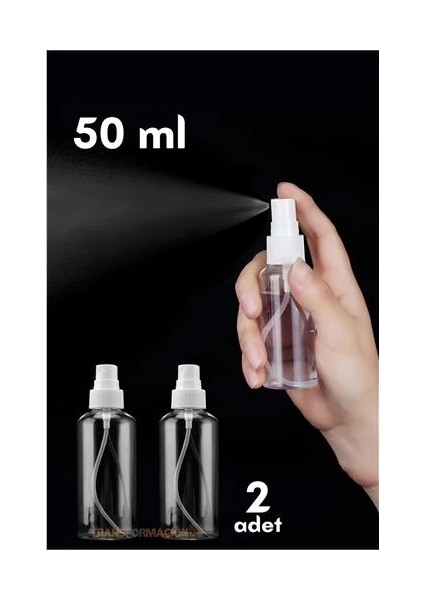 Püskürtücü Boş Sprey Şişe 50 ml 2 Adet fiyatları