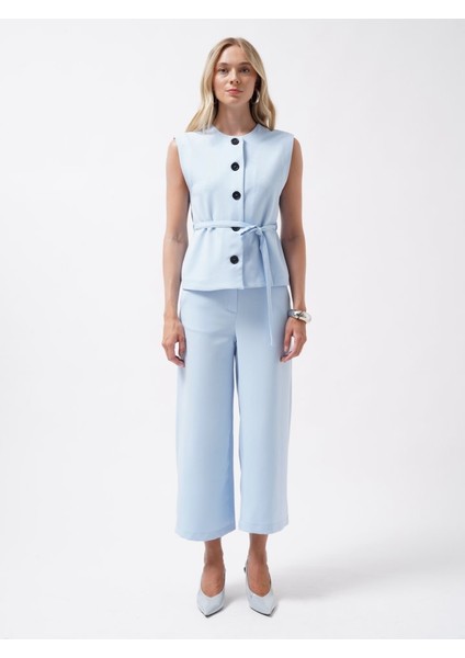 Mottisfashion Kuşaklı Dokuma Yelek modelleri