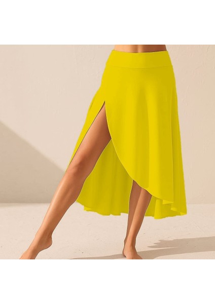 Mottisfashion Kadın Cep Detay Taytlı Sandy Etek