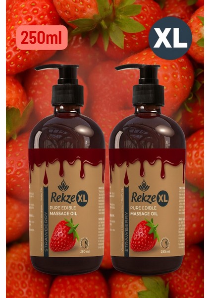 Çiftlere Özel Masaj Yağı Seti – 2 Adet 250 ml Çilek Aromalı Yenilebilir Bakım Yağı fiyatları