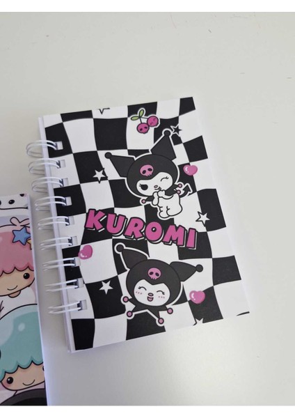 Kuromi Temalı A6 Boyut 3'lü Not Defteri Seti modelleri