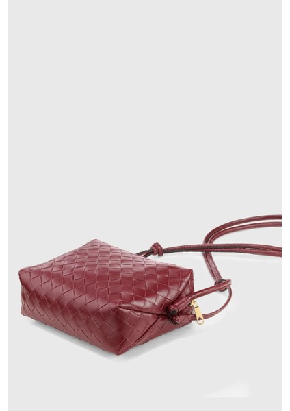 Bordo Örgü Detaylı Çapraz Askılı El Ve Omuz Çanta 260 fiyatları