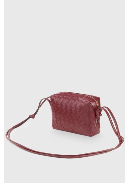 Bordo Örgü Detaylı Çapraz Askılı El Ve Omuz Çanta 260 modelleri