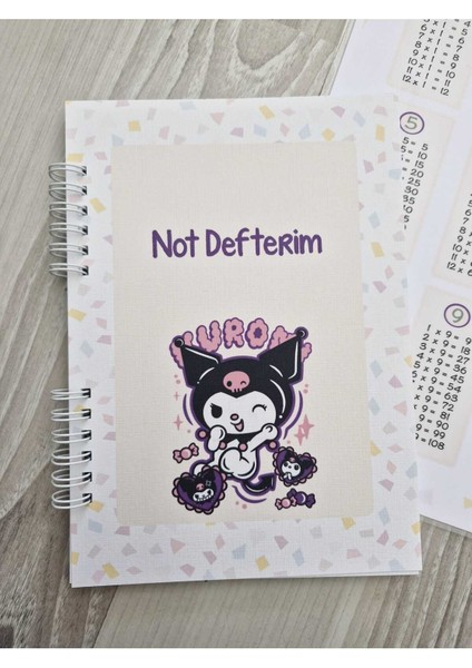 Kuromi Temalı Pvc Çarpım Tablosu ve A5 Not Defteri 50 Yp fiyatları
