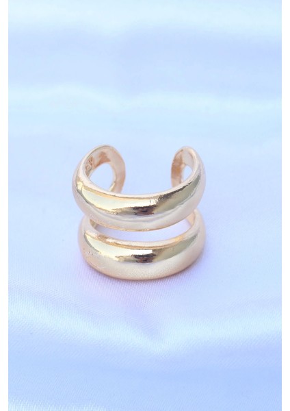 Pirinç Gold Renk Ayarlanabilir Şerit Yüzük fiyatları