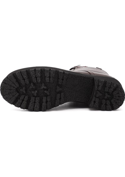 Kadın Bordo Fermuarlı Kauçuk Taban Hakiki Deri Postal Bot fırsatları