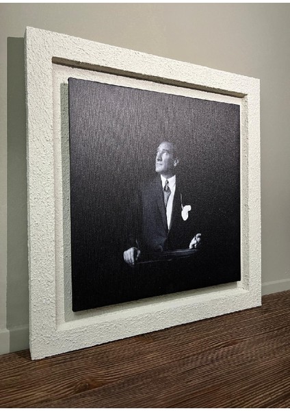 Atatürk Portresi – Özel Tasarım Kanvas Tablo (Çerçeveli) Atatürk Ada Modeli Çerçeveli Tablo / Özel Dokulu Dekoratif Boya / Ithal Kanvas Üzeri Dijital Baskı /modern Dovar Dekoru indirimleri
