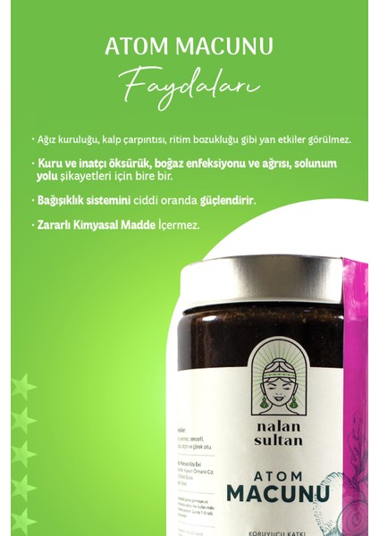 | Atom Macunu, El Yapımı, Bağışıklığı Güçlendirir, Solunum Yolu Şikayetlerini Giderir (700 gr) fırsatları