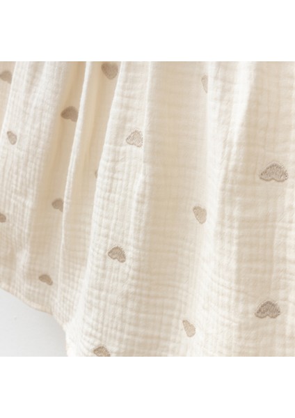 Kalp Işlemeli Kız Bebe Elbise modelleri