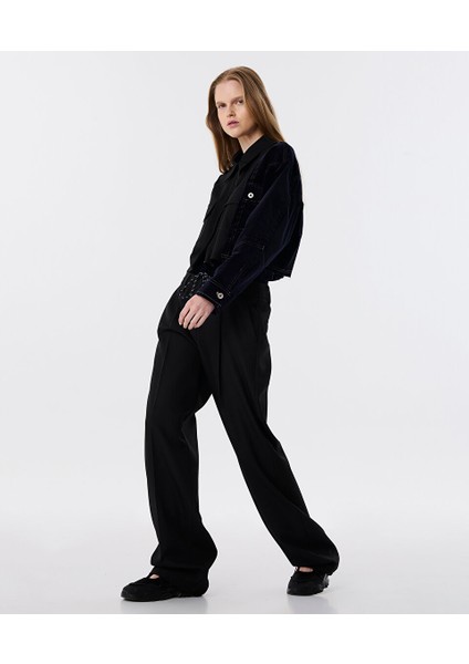 Kontrast Bel Wıde Leg Fit Pantolon TW6250003112001 fiyatları