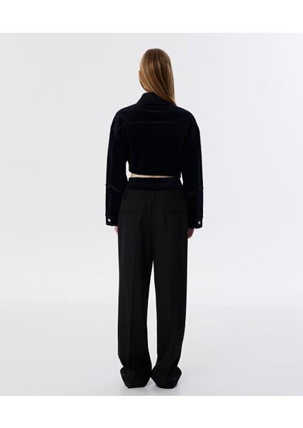 Kontrast Bel Wıde Leg Fit Pantolon TW6250003112001 modelleri