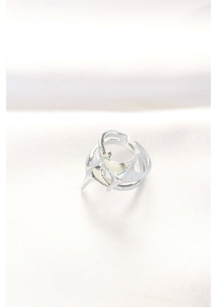 Yıldız Model Silver Renk Ayarlanabilir Yüzük modelleri