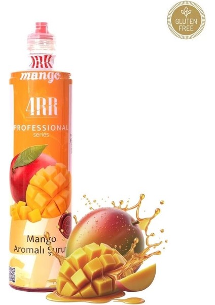 4rr Mango Aromalı Kahve & Tropikal Içecek & Kokteyl Şurubu 750 ml