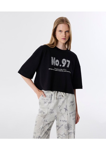 Slogan Baskılı Pantolon TW6250003094018 modelleri