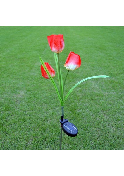 Güneş Enerjili 3 Kafalı Lale Işıkları Dış Mekan LED Aydınlatma Solar Tulip Lights fiyatları