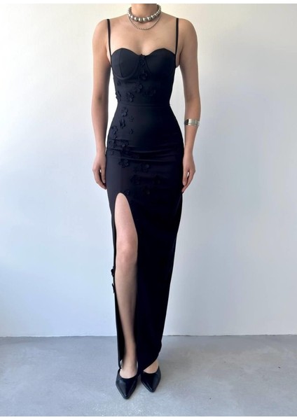 Mottisfashion Stor Gül Detaylı Elbise fiyatları