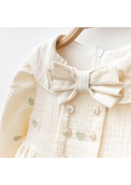 Kalp Işlemeli Kız Bebe Elbise fiyatları