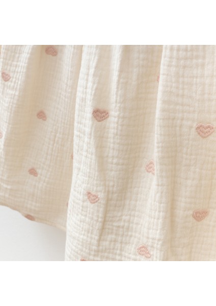 Kalp Işlemeli Kız Bebe Elbise modelleri