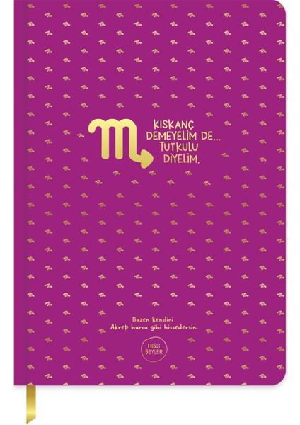 A5 96 Yp.çizgili Sert Kapak Ciltli Defter-Akrep Burcu