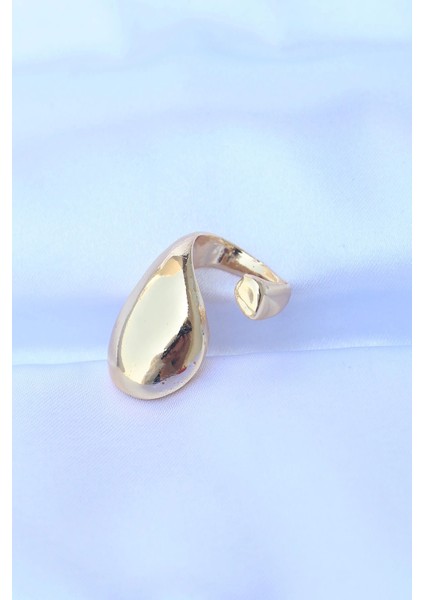 Pirinç Gold Renk Ayarlanabilir Iri Bombeli Yüzük fiyatları