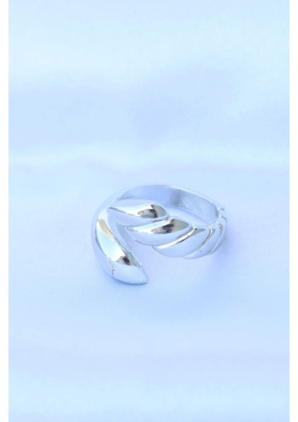 Pirinç Gümüş Renk Ayarlanabilir Sarmal Yüzük fiyatları