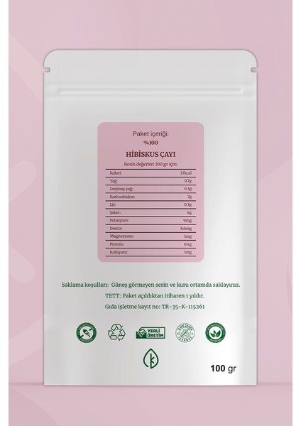 Hibiskus Çayı 100GR fiyatları
