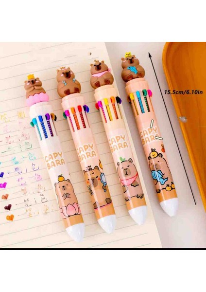 Capybara 10 Renklı Tukenmez Kalem