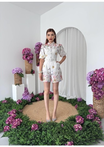 Mottisfashion Egan Cep Detaylı Tulum