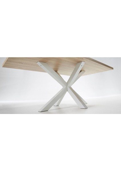 Sias Metal Cam Yemek Masası Beyaz Ayak Mdf Tabla fırsatları