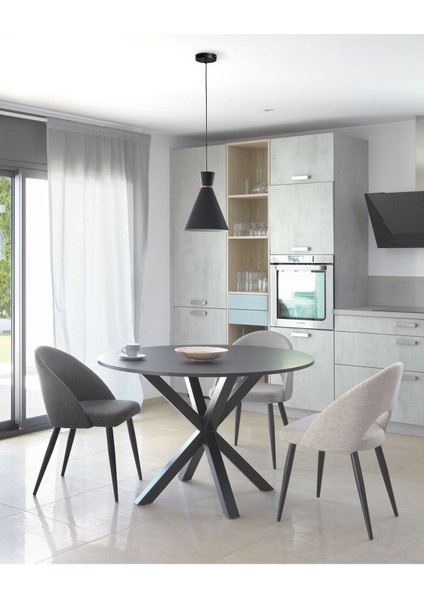 Sleteos Yemek Masası Siyah Ayak Siyah Tabla fiyatları