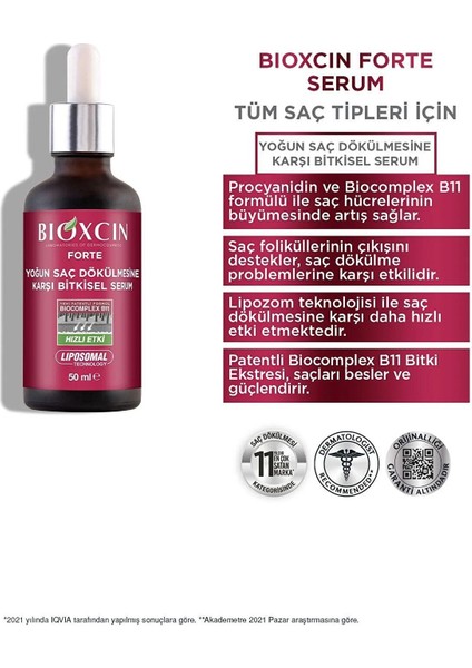 Forte Bitkisel Saç Serumu 3 x 50 ml Lipozom Teknolojisi fiyatları