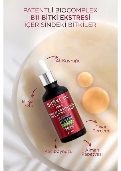 Forte Bitkisel Saç Serumu 3 x 50 ml Lipozom Teknolojisi