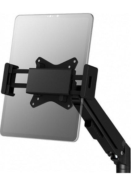 Tablet ve Akıllı Telefon Uyumlu Vesa Destekli Tutucu Parça | 4.7” – 15” Cihazlarla Uyumlu Siyah